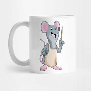 Mouse as Painter with Paint brush Mug